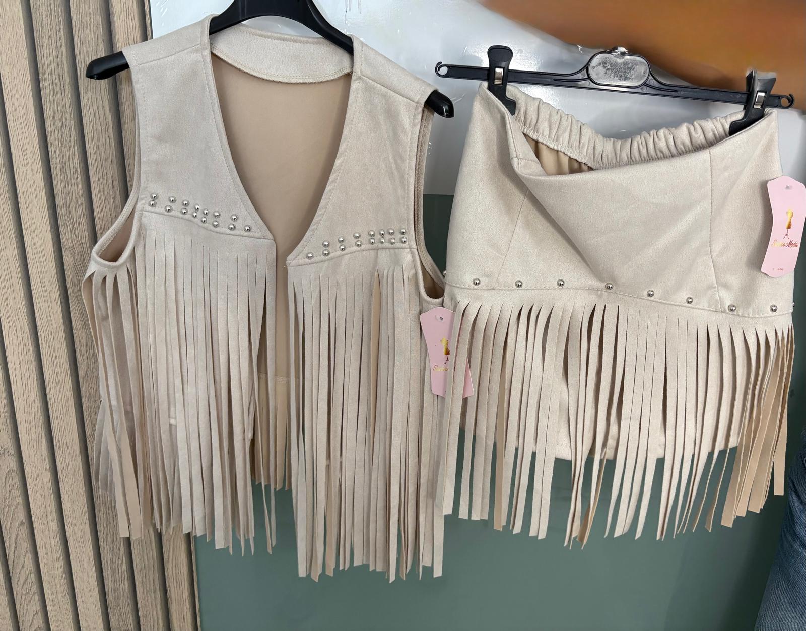 Conjunto ante flecos