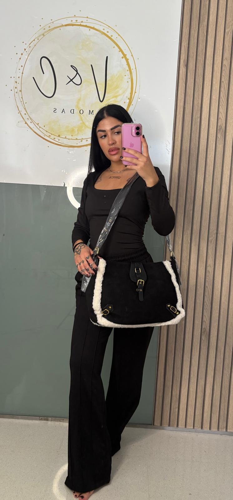 Bolso tote borreguito