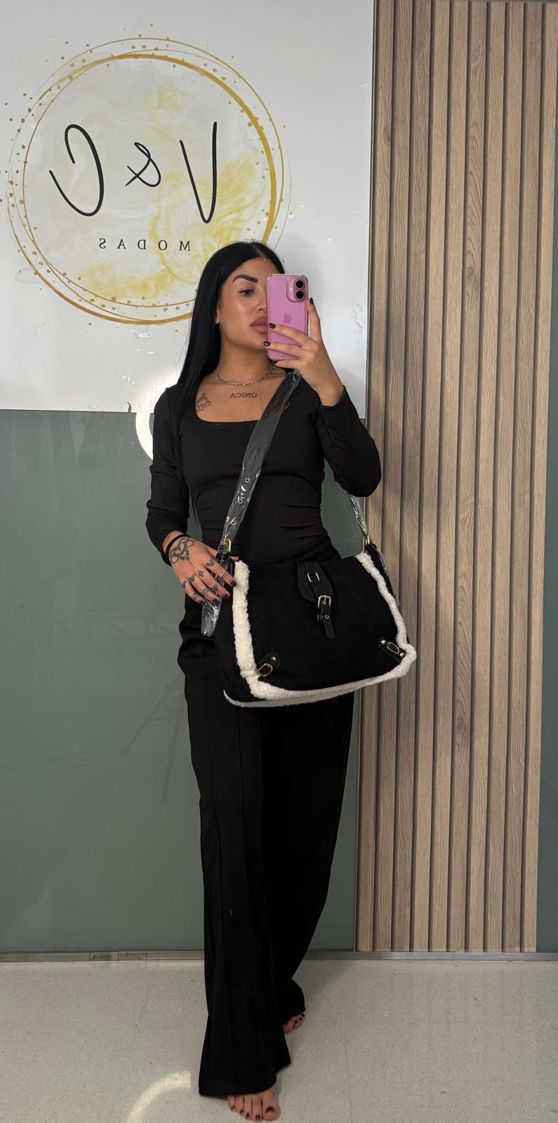 Bolso tote borreguito
