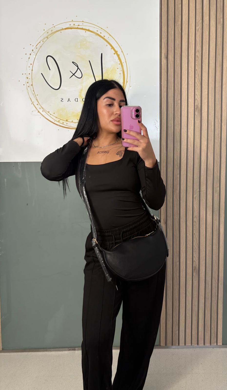 Bolso media luna polipiel