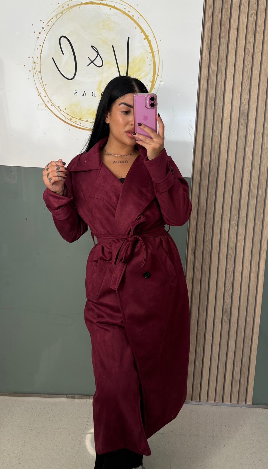 Gabardina de antelina