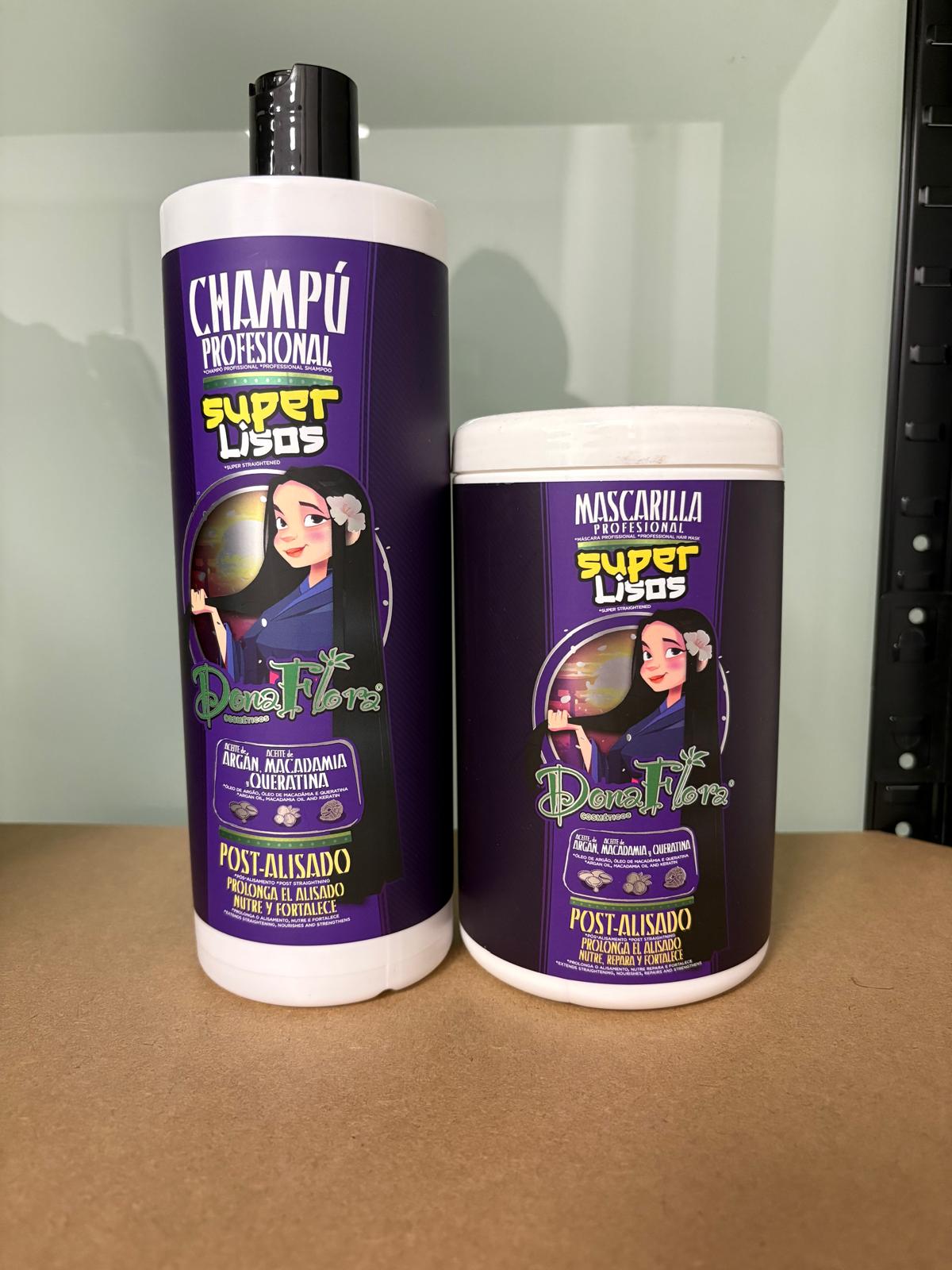Combo champú y mascarilla súper lisas