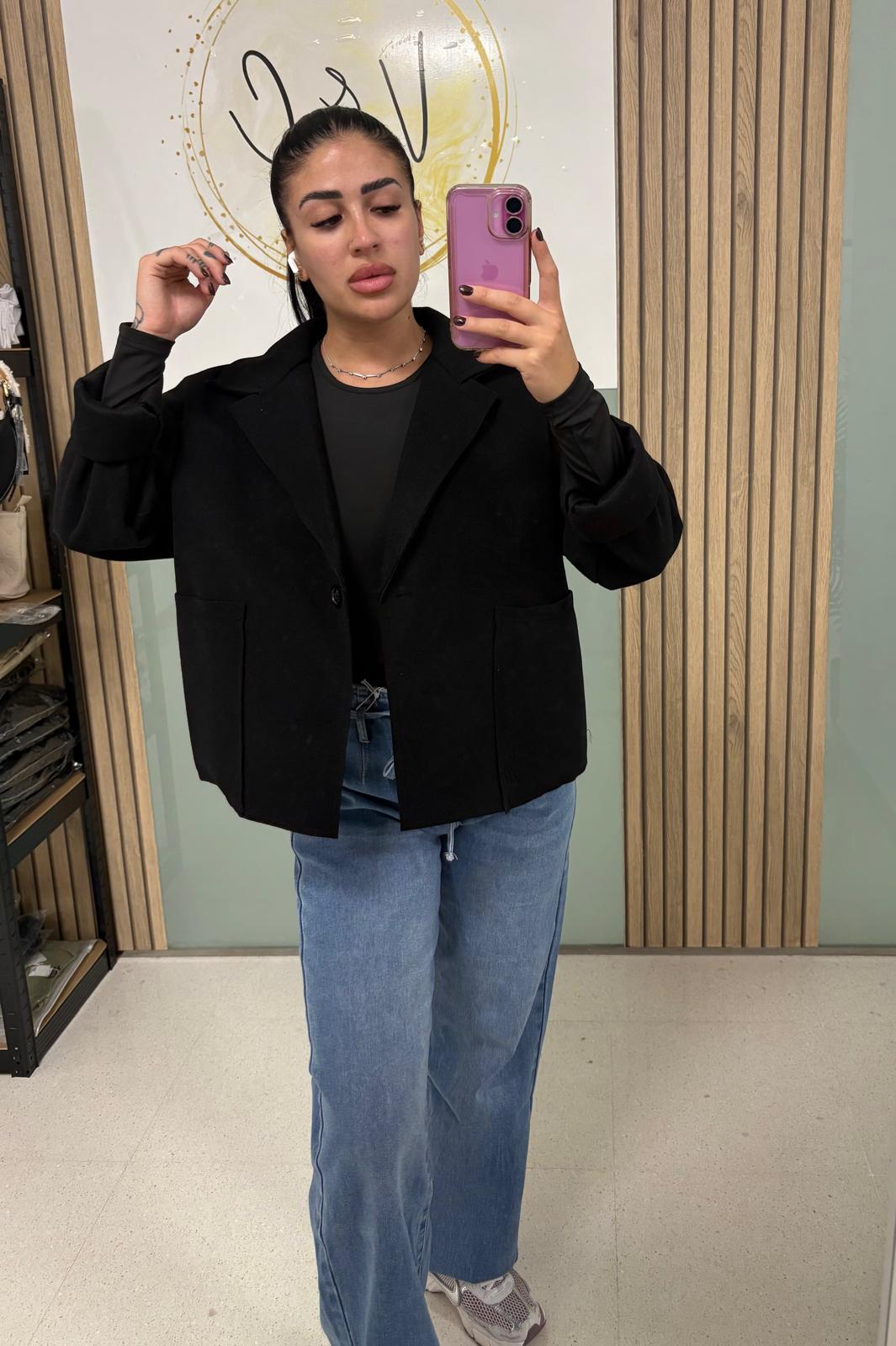 Gabardina corta de paño